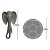 Design Toscano Animal Masks of the Savannah Wall Sculptures Elephant QS91812